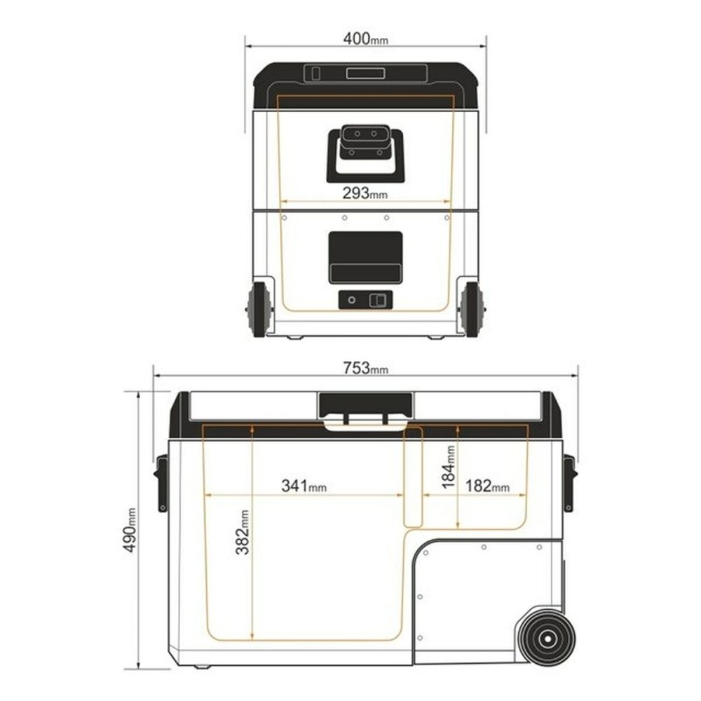 Mini Fridge Yolco TCX50 60 W 10 L 40 L 52 L