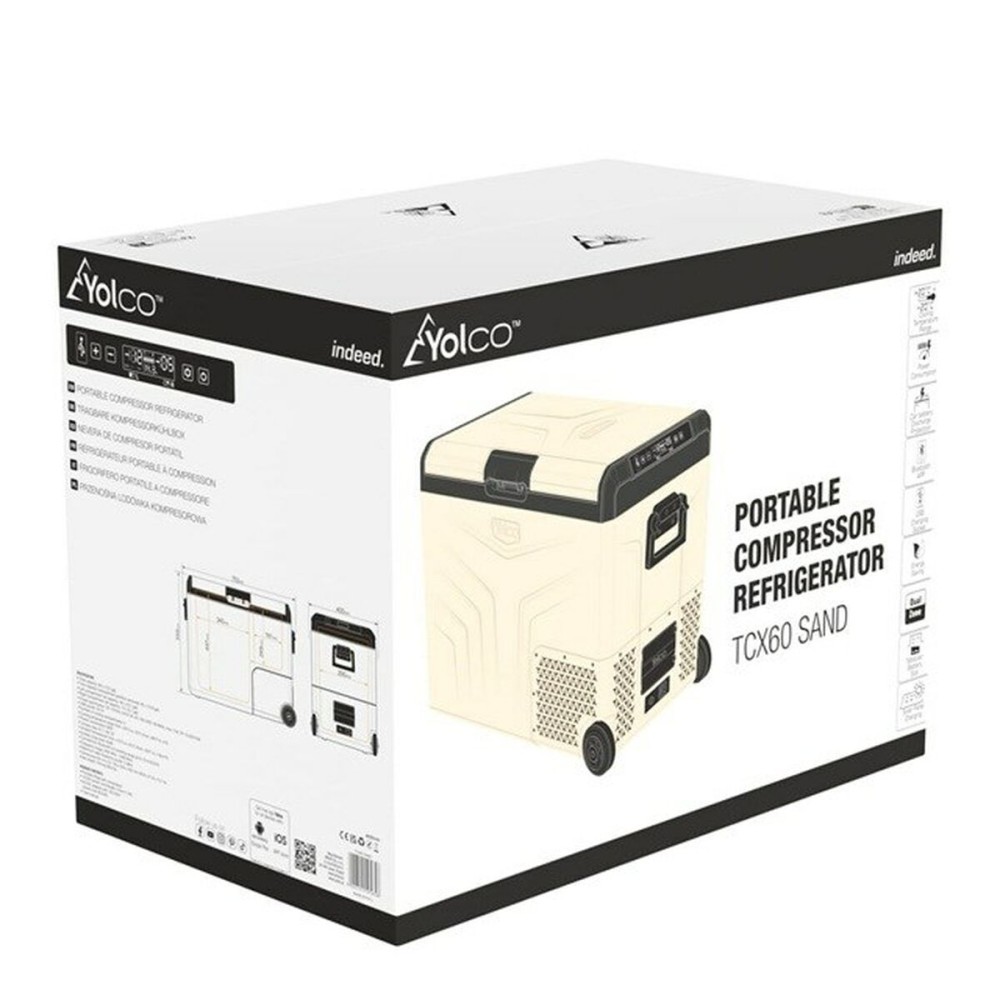 Mini réfrigérateur Yolco TCX60 Noir Sable 60 W 14 L 60 L 46 L