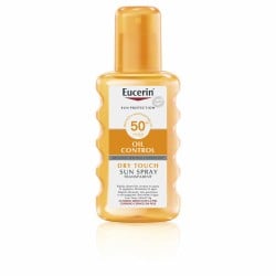 Crème Solaire pour le Corps en Spray Eucerin Transparent SPF 50 (200 ml)