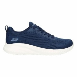 Chaussures de sport pour femme Skechers Bobs Sport Squad Chaos Face Off Bleu foncé