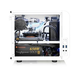 Boîtier Demi Tour Mini ITX THERMALTAKE Core V1 Snow Edition Blanc