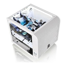 Boîtier Demi Tour Mini ITX THERMALTAKE Core V1 Snow Edition Blanc