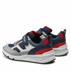 Jungen Sneaker Geox Rooner Grau Marineblau