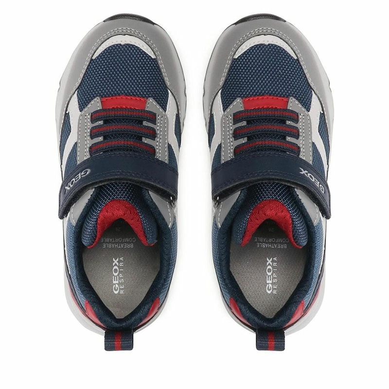 Chaussures casual enfant Geox Rooner Gris Blue marine