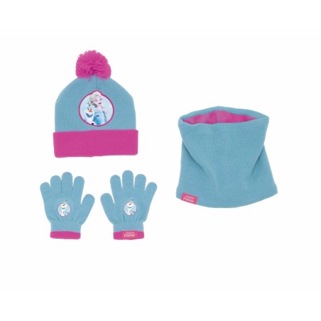 Bonnet, Gants et Echarpe Frozen Memories Bleu