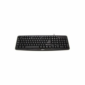 Tastatur iggual QWERTY USB Schwarz Qwerty Spanisch