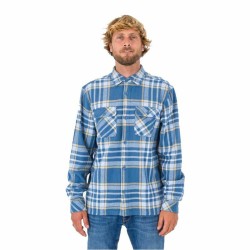 Herren Langarm-Hemd Hurley Santa Cruz Blau