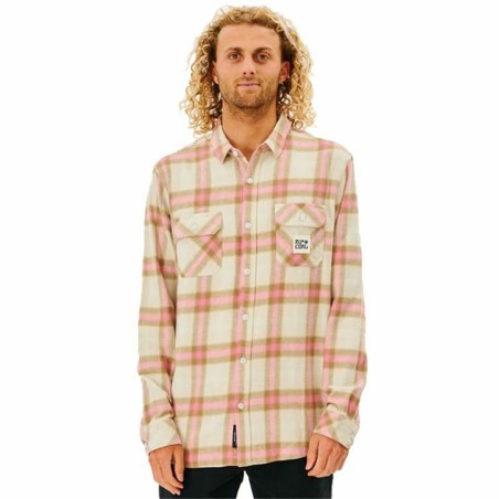 Herren Langarm-Hemd Rip Curl Salt Walter Culture Beige