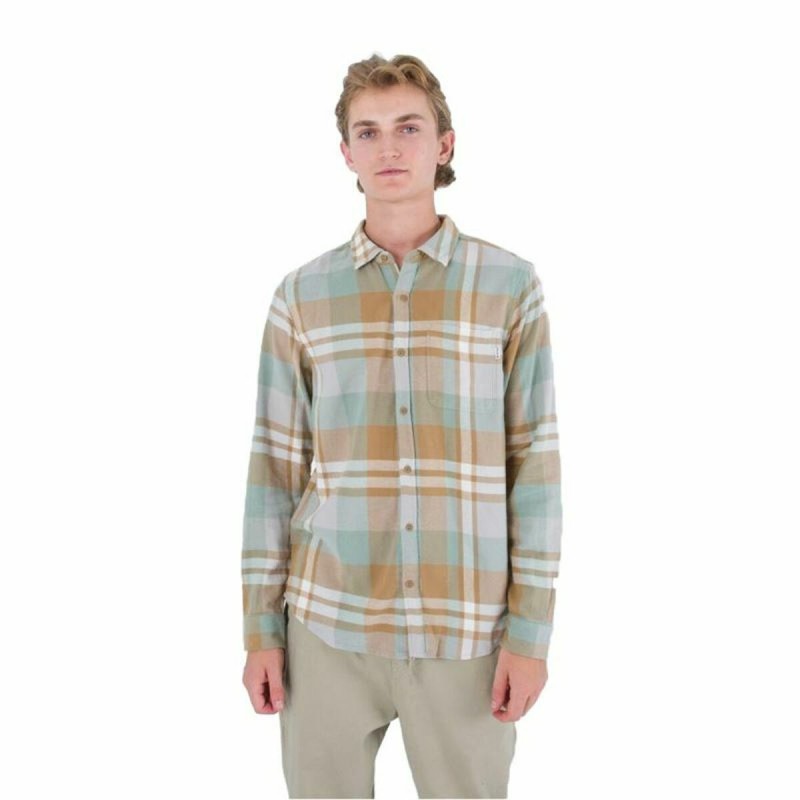 Chemise à manches longues homme Hurley Portland Organic Marron