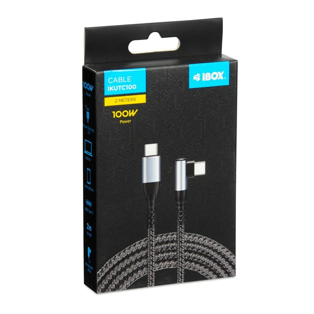 USB Cable Ibox IKUTC100 Black 2 m