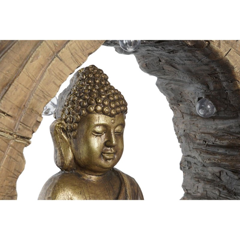 Deko-Figur DKD Home Decor 40 x 13 x 40 cm Gold Braun Buddha Orientalisch (2 Stück)