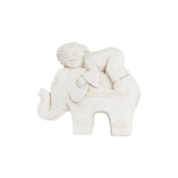 Deko-Figur DKD Home Decor Weiß Elefant Orientalisch 44 x 22 x 40 cm