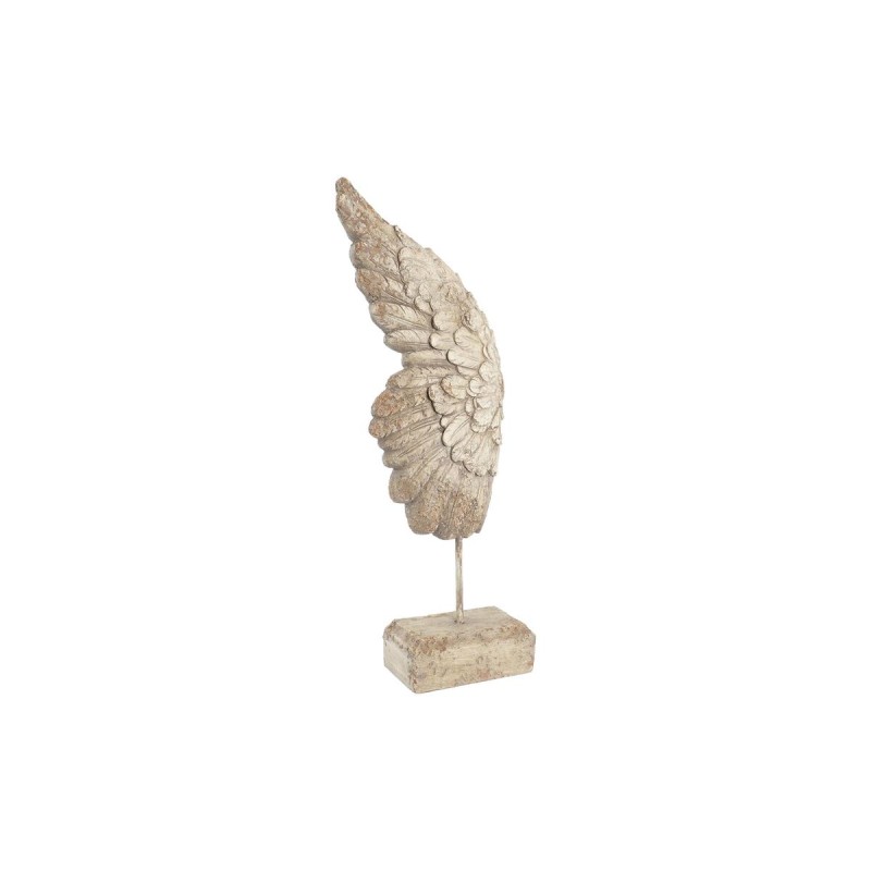 Figurine Décorative DKD Home Decor Finition vieillie Blanc Ailes d'ange Magnésium (26 x 11 x 65 cm)