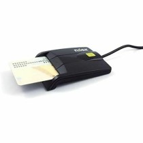 Lecteur de Cartes Nilox NXLD001 CNI (Carte d'identité) Noir