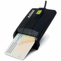Lecteur de Cartes Nilox NXLD001 CNI (Carte d'identité) Noir