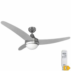 Ceiling Fan with Light EDM 33804 Egeo Silver 60 W