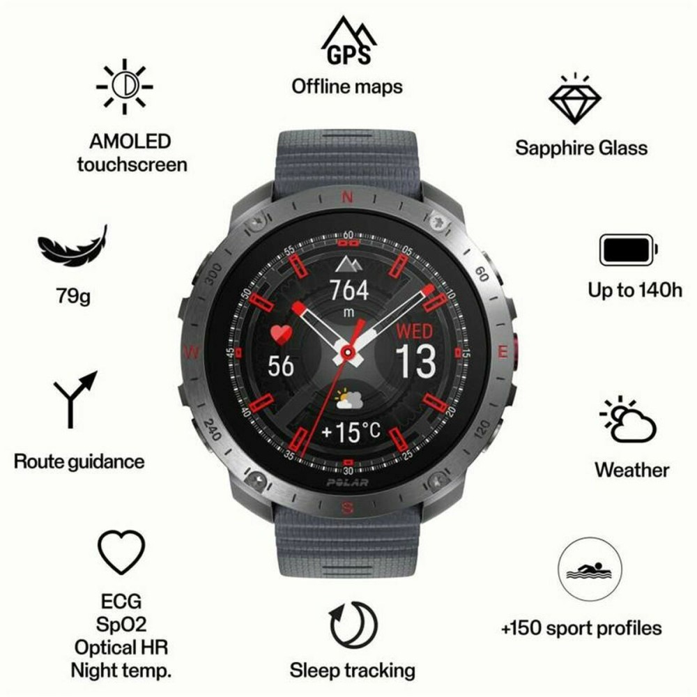 Men's Watch Polar 900110287 Grey 1,39"