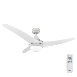 Ventilateur de Plafond avec Lumière EDM 33803 Egeo Blanc 60 W