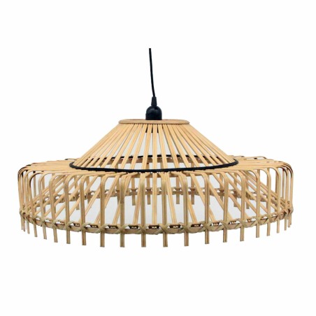 Deckenlampe DKD Home Decor 61 x 61 x 23 cm 61 x 61 x 31 cm Braun Bambus 50 W