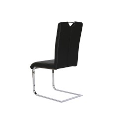 Chaise de Salle à Manger DKD Home Decor Noir Métal Polyuréthane (59 x 45 x 102 cm)