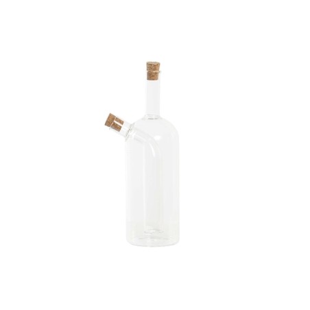 Huilier DKD Home Decor 9 x 6,5 x 21,5 cm Transparent Liège 500 ml Verre Borosilicaté