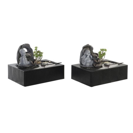 Springvand DKD Home Decor Buddha Harz Orientalisch 29 x 21 x 23 cm (2 Stück)