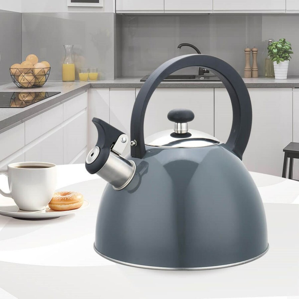 Théière Feel Maestro MR-1302-GREY Noir Gris Acier inoxydable 2,5 L