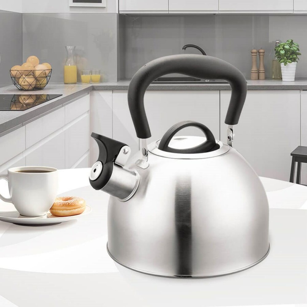Théière Feel Maestro MR-1336 Noir Argenté Acier inoxydable 1,8 L