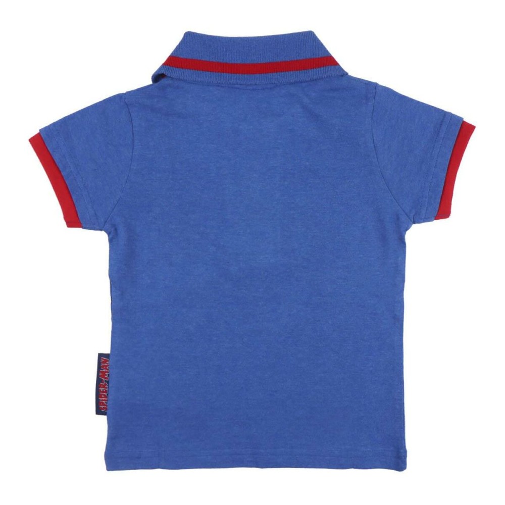 Child's Short Sleeve T-Shirt Spider-Man Blue