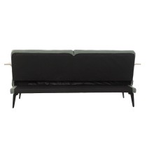 Schlafsofa DKD Home Decor 203 x 87 x 81 cm Schwarz Metall Braun grün