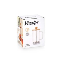 Théière Vivalto SW8132 600ML Naturel Bambou Verre Borosilicaté 600 ml