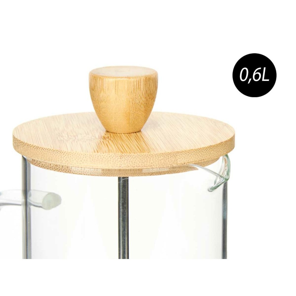 Théière Vivalto SW8132 600ML Naturel Bambou Verre Borosilicaté 600 ml
