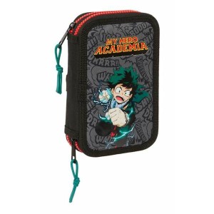 Schulmäppchen My Hero Academia Schwarz 12.5 x 19.5 x 4 cm 28 Stücke