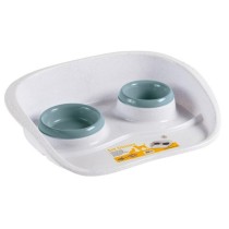 Dog Feeder Kerbl White Black Ceramic