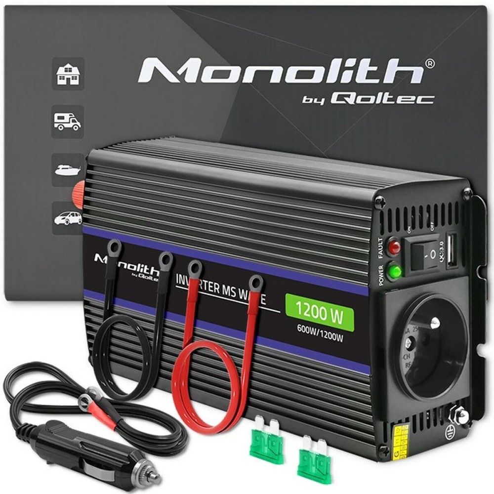 Portable Transformer for Cars Qoltec 51925 1 Piece