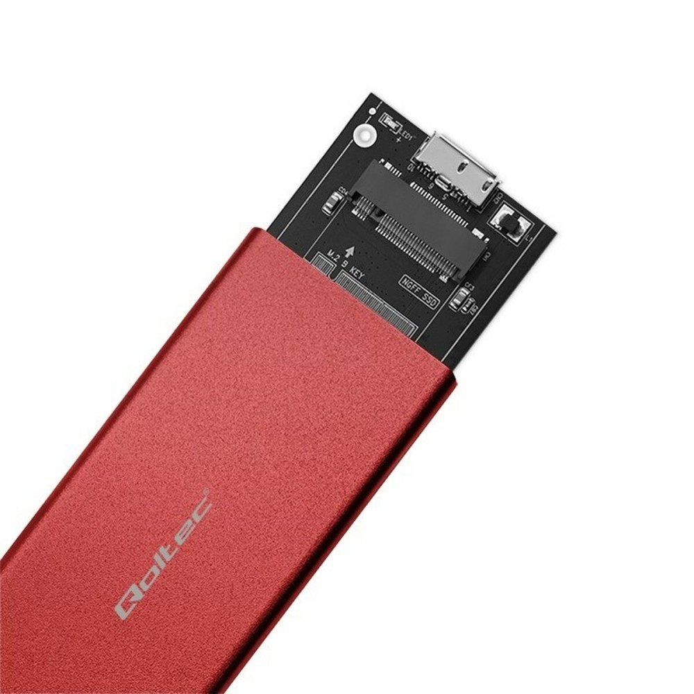 External Box Qoltec 51831 Red
