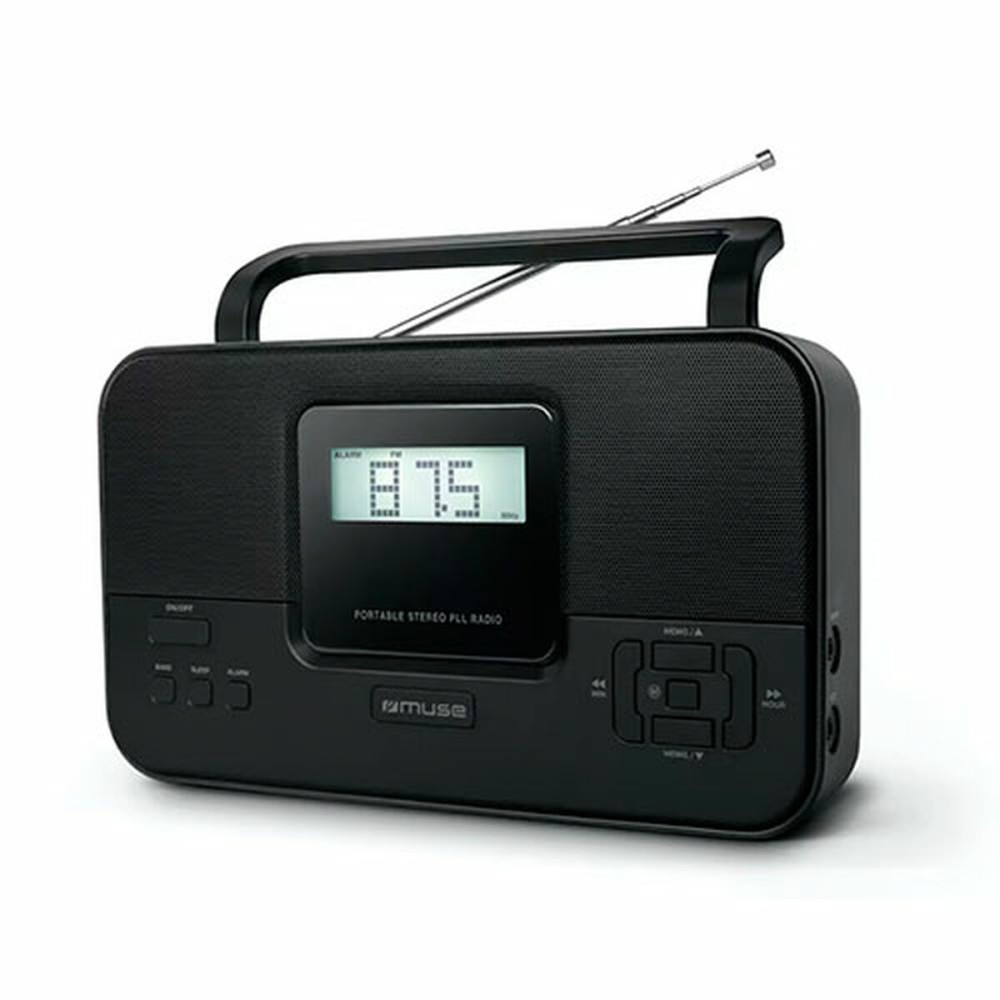 Tragbares Digital-Radio Muse Schwarz AM FM