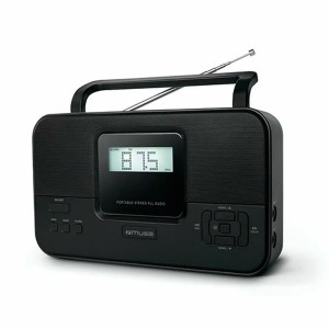 Tragbares Digital-Radio Muse Schwarz AM FM