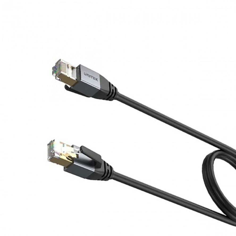 S/FTP starres Netzwerkkabel der Kategorie 8 Unitek C18149AGY03-1M Schwarz 1 m