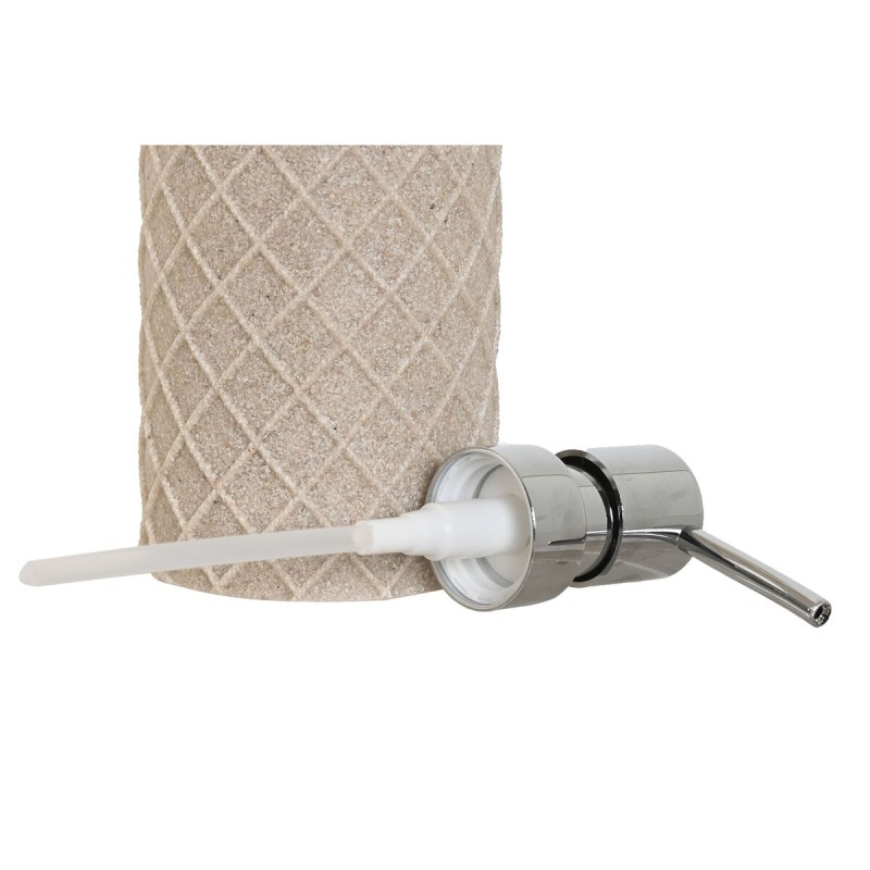 Distributeur de Savon Home ESPRIT Beige Résine Bambou 7 x 9 x 18 cm