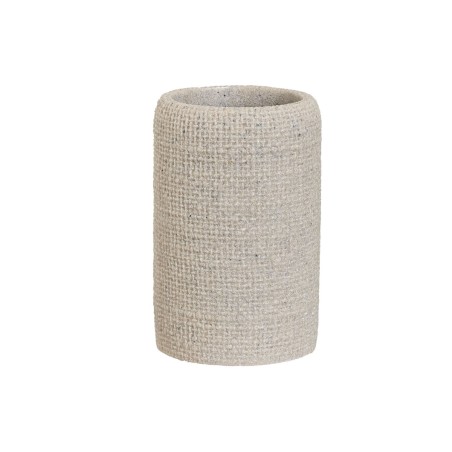 Trinkglas Home ESPRIT Beige Harz 7 x 7 x 11 cm