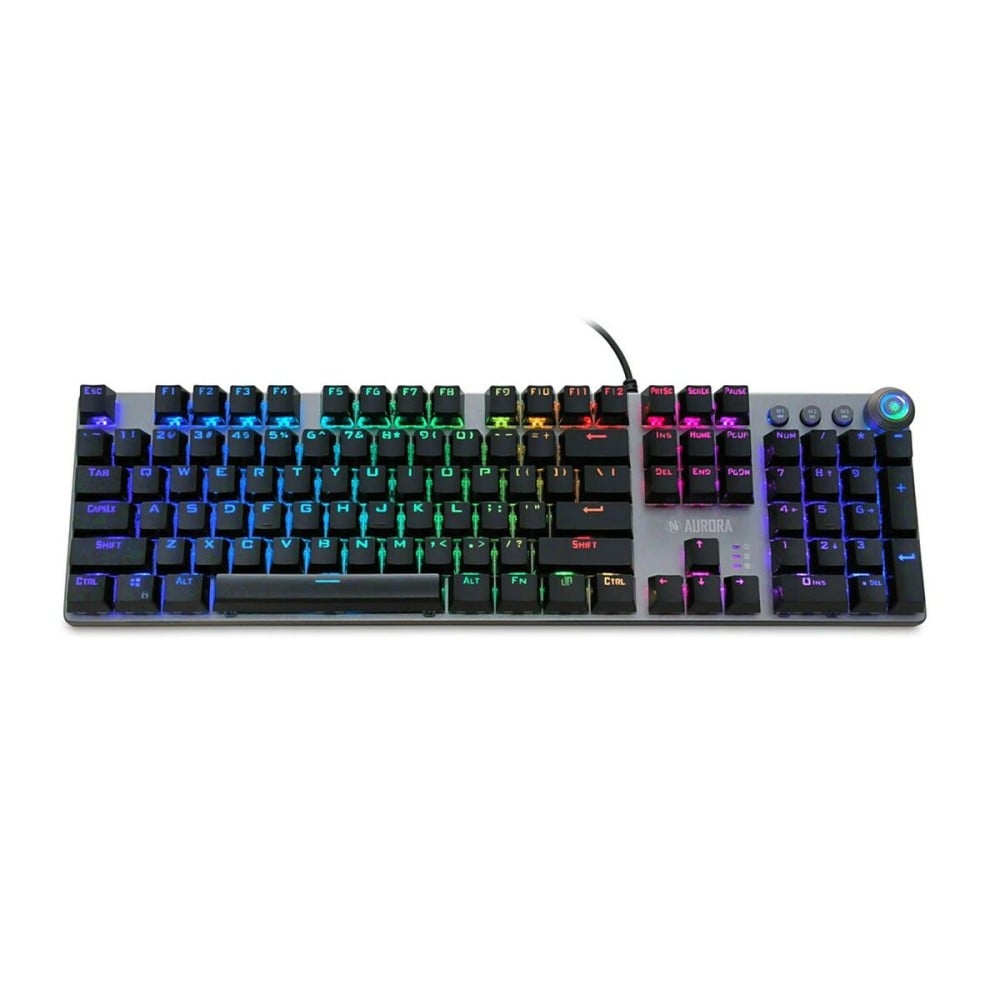 Keyboard Ibox AURORA K-4 Black Black/Silver QWERTY