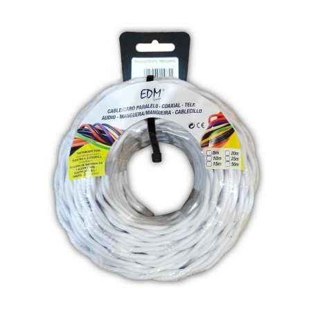 Cable EDM 2 x 2,5 mm White 5 m