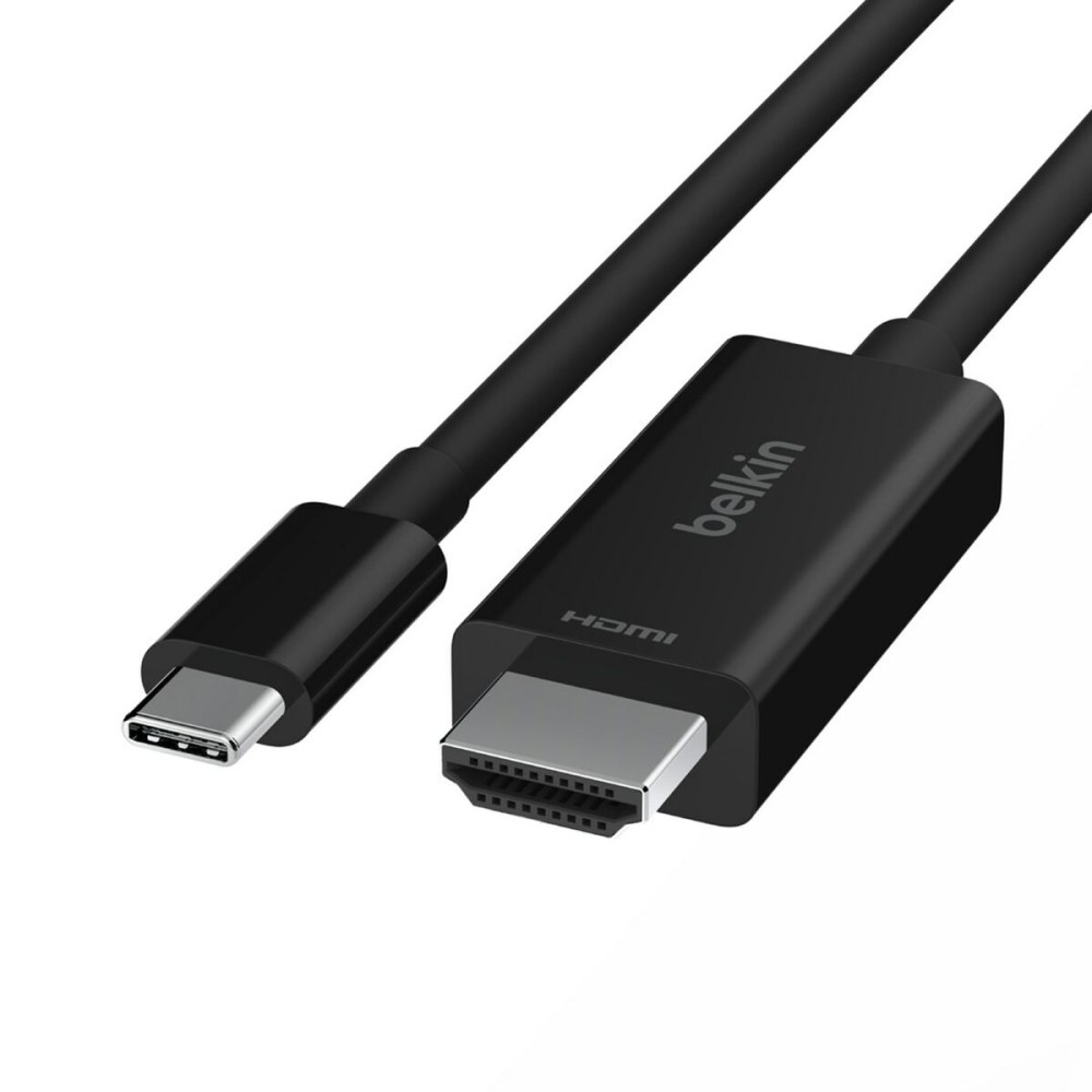 Câble USB-C vers HDMI Belkin AVC012bt2MBK Noir 2 m