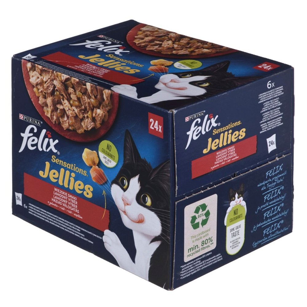 Aliments pour chat Purina Poulet Veau Agneau Canard 24 x 85 g