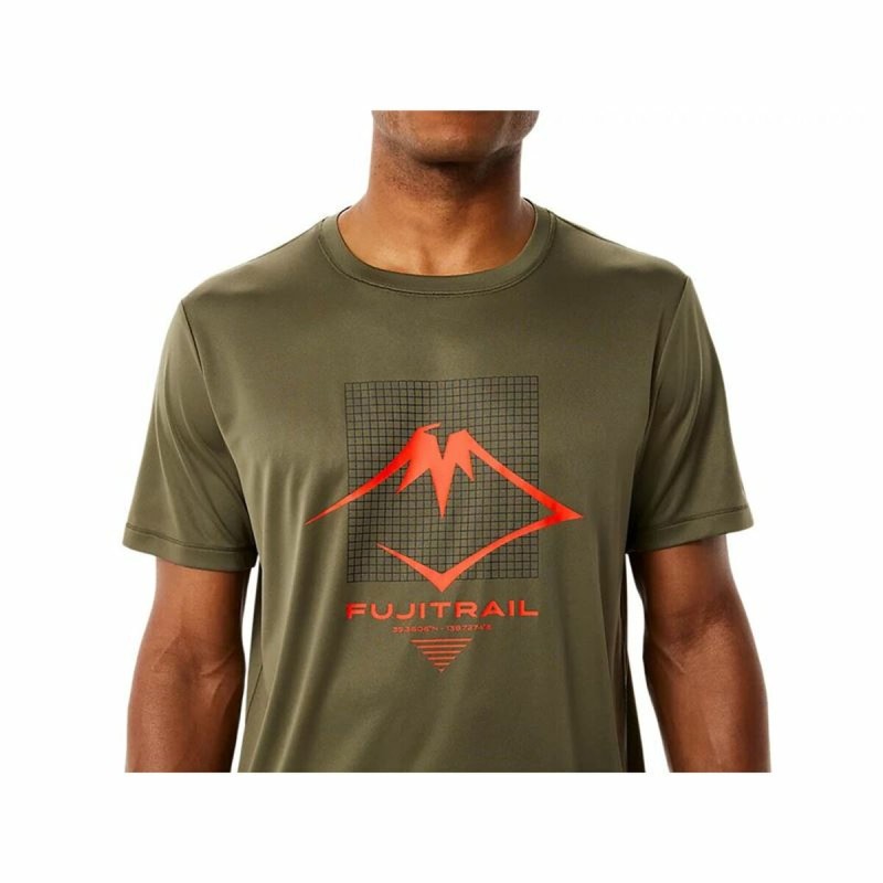 Herren Kurzarm-T-Shirt Asics FUJITRAIL grün