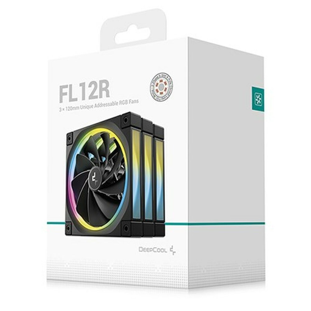 Box Ventilator DEEPCOOL R-FL12R-BKAPN3-G Ø 12 cm (3 Stück)