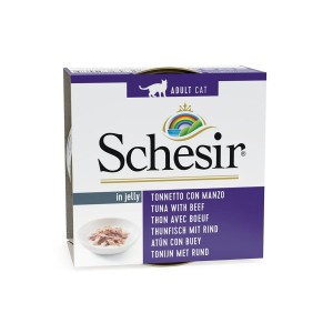 Katzenfutter Agras Pet Foods SCHESIR Tuna with beef in jelly Fisch 85 g