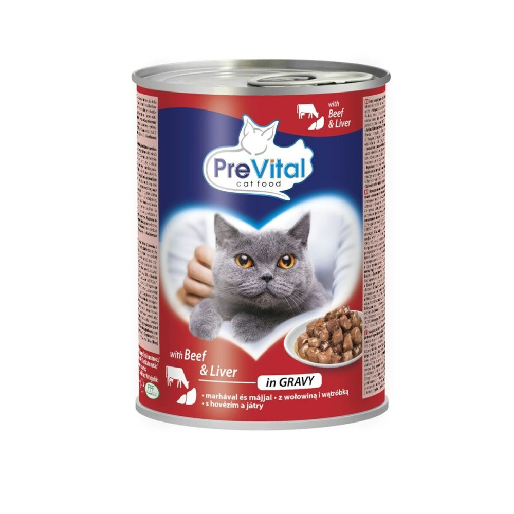 Katzenfutter Prevital Rind und Kalbfleisch 415 g