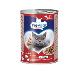Katzenfutter Prevital Rind und Kalbfleisch 415 g